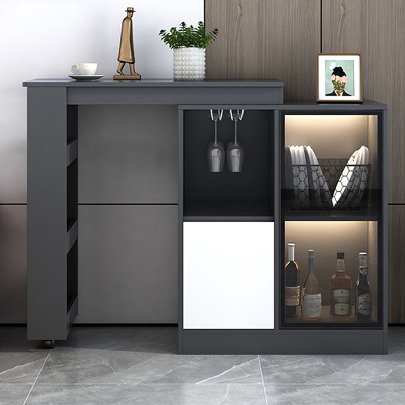 Contemporary Style Rectangle Wood Bar Height Table for Living Room Clearhalo 'Bar Furniture' 'Bar Tables' 'bar_tables' 'furn' 'furn_bar_tables' 'Furniture' 'Kitchen & Dining Furniture' 1200x1200_61a7c1ed-24e5-4eff-99be-e7c86f146d83