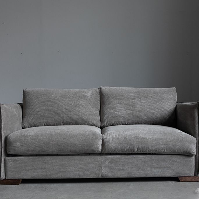 Divano divano scandinavo in tessuto soggiorno cuscini di divano standard braccio quadrato