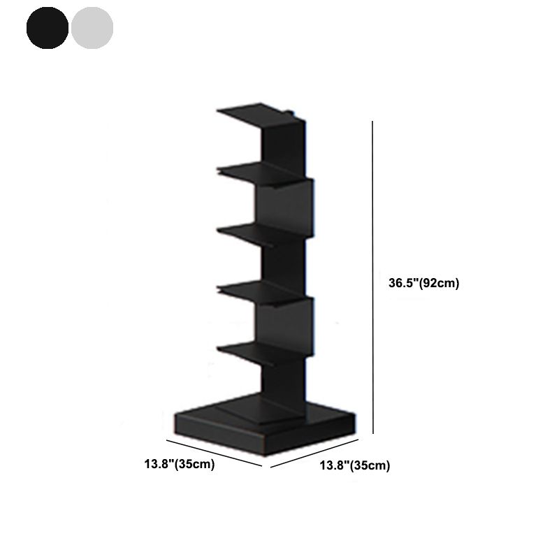Libreria moderna in metallo geometrico chiuso. Libreria verticale