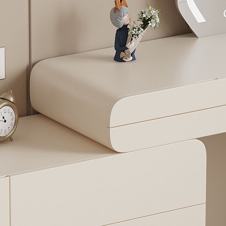 15,75 "MAQUE-UP Vanité de maquillage blanc Table de bureau de vanité avec 6 tiroirs