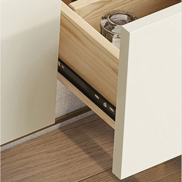 スレートトップ、ベージュバニティドレッシングテーブル付きのグラスメイクカウンター