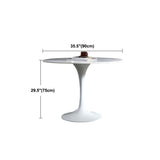 Stone Top Dining Table Modern Round Dining Table with Pedestal Base Clearhalo 'Dining Tables & Seating' 'Dining Tables' 'dining_table' 'furn' 'furn_dining_table' 'Furniture' 'furniture_dining_table' 'Kitchen & Dining Furniture' 'kitchen' 'kitchen_dining_table' 1200x1200_61b0af28-c4c7-4c7d-86a8-a5b0790b7390
