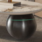 No Distressing Slate Coffee Table Oval Single Coffee Table with 2 Drawers Clearhalo 'Coffee & Accent Tables' 'Coffee Tables' 'coffee_tables' 'furn' 'furn_coffee_tables' 'Furniture' 'Living Room Furniture' 1200x1200_61b53925-4c2d-4945-bc54-b973306c8d26