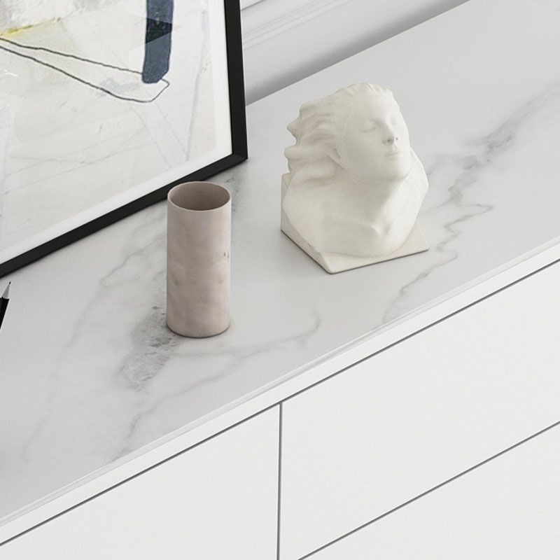 Glam Style Sideboard White Wooden Buffet Stand for Dining Room Clearhalo 'buffet_sideboard' 'Buffets & Sideboards' 'furn' 'furn_buffet_sideboard' 'Furniture' 'Kitchen & Dining Furniture' 1200x1200_61b77166-745e-4366-a0dc-44da0dcdabf5