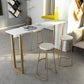 Faux Marble Table and Stool Set 1/2/3/4/5 Pieces Pub Dining Set Clearhalo 'Bar Furniture' 'furn' 'furn_home_bar_bar_sets' 'Furniture' 'Home Bars & Bar Sets' 'home_bar_bar_sets' 'Kitchen & Dining Furniture' 1200x1200_61b793f4-583c-4e42-90d8-966422a51c4c