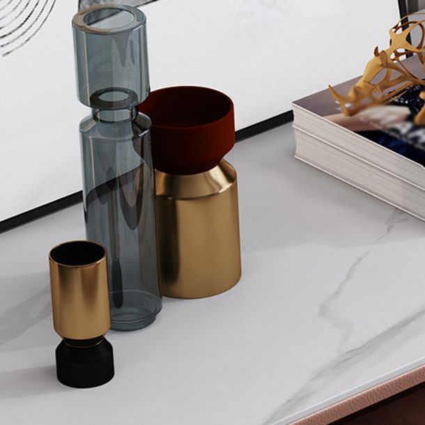 Modern Stone Wood Sideboard 9-Drawer Dining Room Buffet Server,47"L x 15.7"W x 36.6"H Clearhalo 'buffet_sideboard' 'Buffets & Sideboards' 'furn' 'furn_buffet_sideboard' 'Furniture' 'Kitchen & Dining Furniture' 1200x1200_61b7e0da-af08-497a-bd80-8bc78a4cbc2e