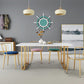Rectangle Double Pedestal Dining Table Glam Faux Marble Table for Dining Room Clearhalo 'Dining Tables & Seating' 'Dining Tables' 'dining_table' 'furn' 'furn_dining_table' 'Furniture' 'Kitchen & Dining Furniture' 1200x1200_61b7edf2-159c-4e64-b0c7-ed78172ba4d1