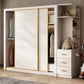 Modern Wardrobe Armoire with Garment Rod Wood Wardrobe Cabinet Clearhalo 'Armoires & Wardrobes' 'armoires_wardrobes' 'Bedroom Furniture' 'furn' 'furn_armoires_wardrobes' 'Furniture' 1200x1200_61b856a0-1bee-4ca5-84f1-557e2e1bb876