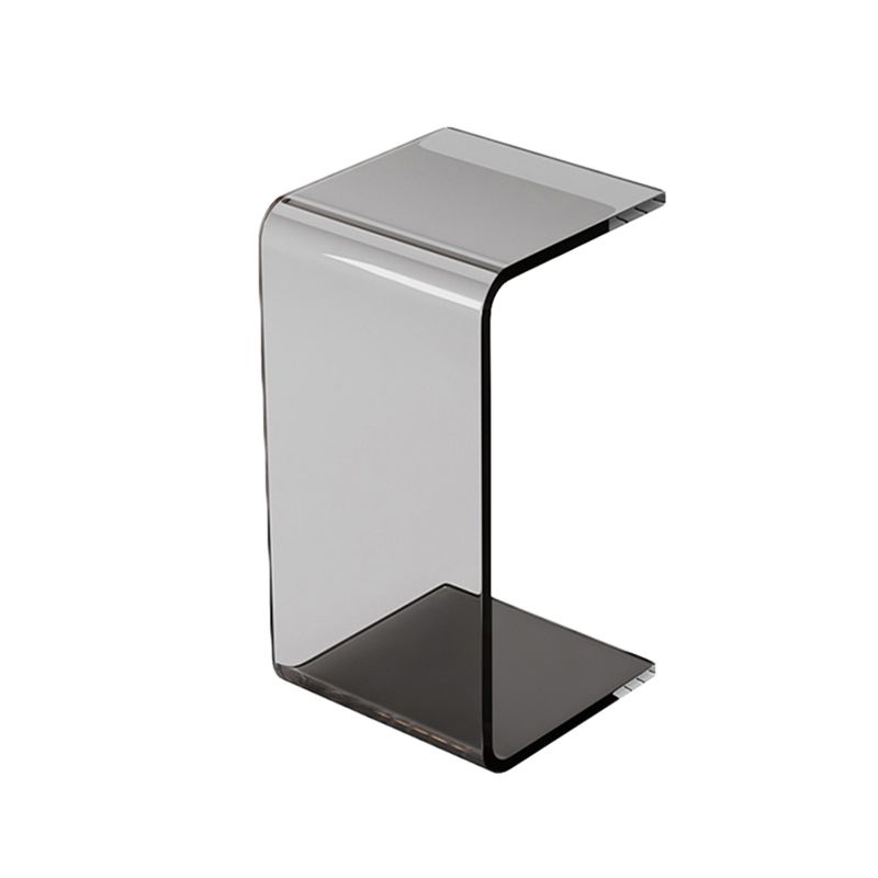 Modern Rectangle Acrylic Side End Snack Table with Sled Base Clearhalo 'Coffee & Accent Tables' 'End & Side Tables' 'end_side_tables' 'furn' 'furn_end_side_tables' 'Furniture' 'Living Room Furniture' 1200x1200_61b92f36-f2fb-420a-ba84-4a039d23aa8d