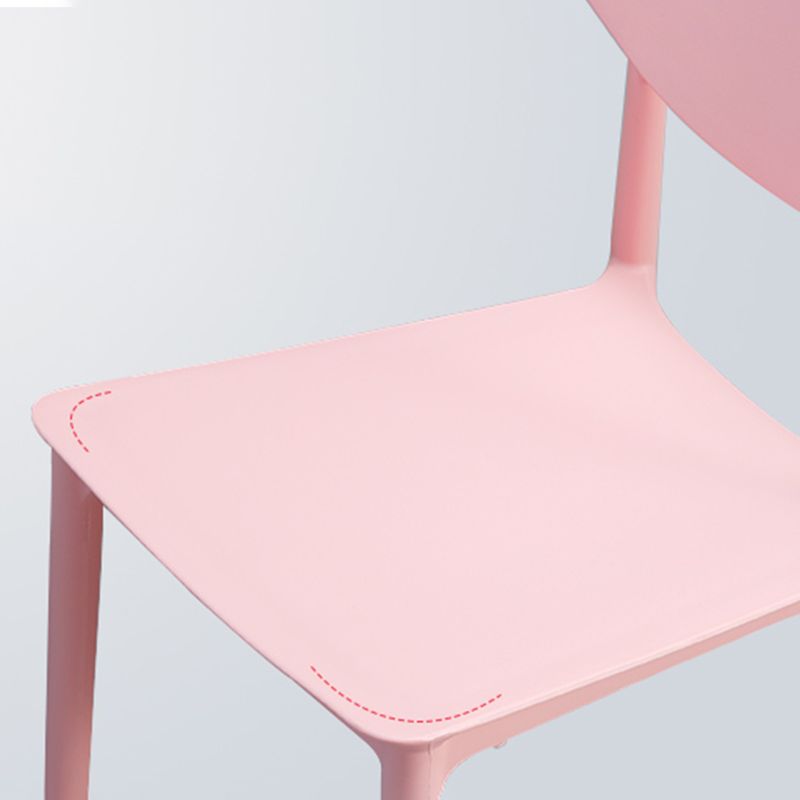 Modern Dining Open Back Chair Dining Armless Side Chairs with Plastic Legs Clearhalo ' kitchen&dining_furn' 'Dining Chairs' 'Dining Tables & Seating' 'dining_chair' 'furn' 'furn_dining_chair' 'Furniture' 'furniture_dining_chair' 'Kitchen & Dining Furniture' 'kitchen' 1200x1200_61bb2d72-9625-46a9-a8ff-a3536b538124
