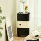 Scandinavian Plastic Night Table 15" Wide Square Nightstand with Drawers Clearhalo 'Bedroom Furniture' 'furn' 'furn_night_stand' 'Furniture' 'night_stand' 'Nightstands' 1200x1200_61bbd2f4-125f-485c-bb87-c3dbb4811f85