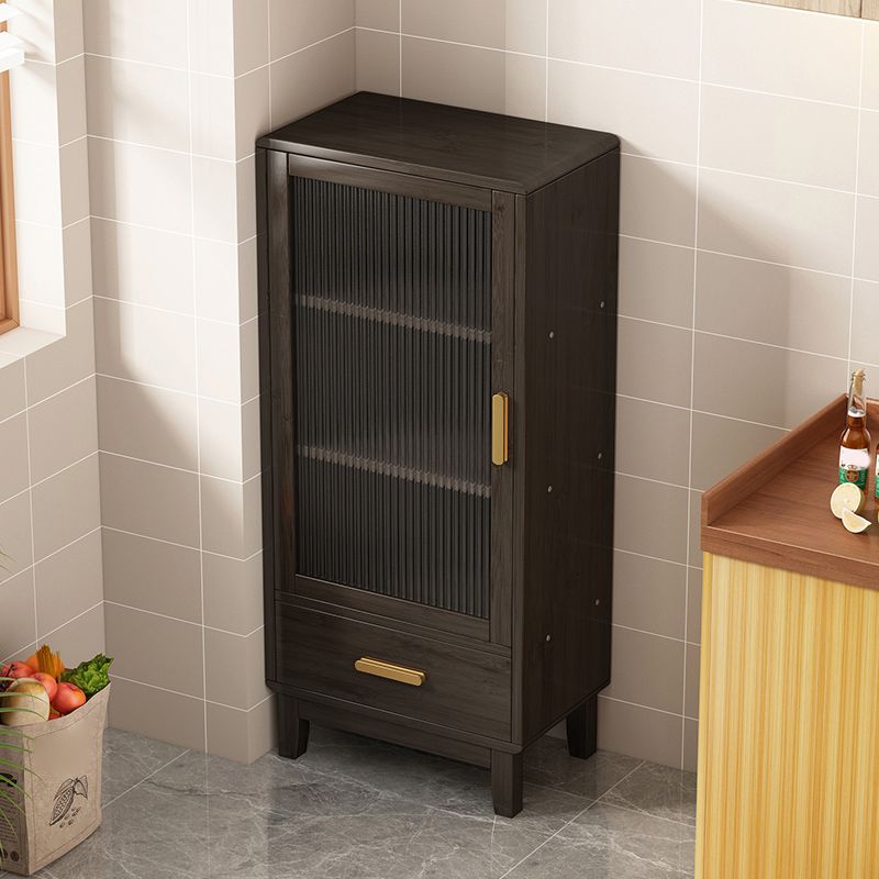 Buffet réglable de style glam buffet buffet bambou avec 1 tire-dessin