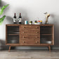 Porta della scheda laterale contemporanea e cassetto Sideboard in legno massiccio per sala da pranzo