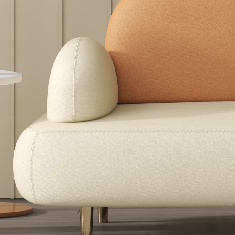 Pillow Top Arm Sofa Modern Faux Leather 31.5-In High Loveseat Clearhalo 'furn' 'furn_sofas' 'Furniture' 'furniture_sofas' 'kitchen' 'kitchen_sofas' 'Living Room Furniture' 'Sofa' 'sofas' 1200x1200_61bde25b-4745-4847-80cf-f7b4ce020a3f