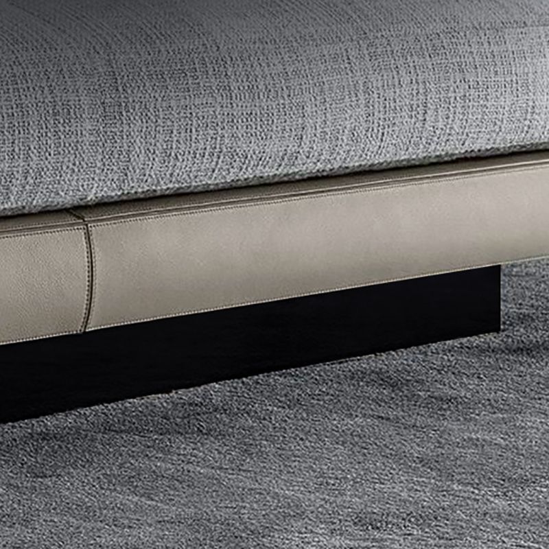 Divano a vera pelle contemporaneo di divano posteriore sciolto con tavolo