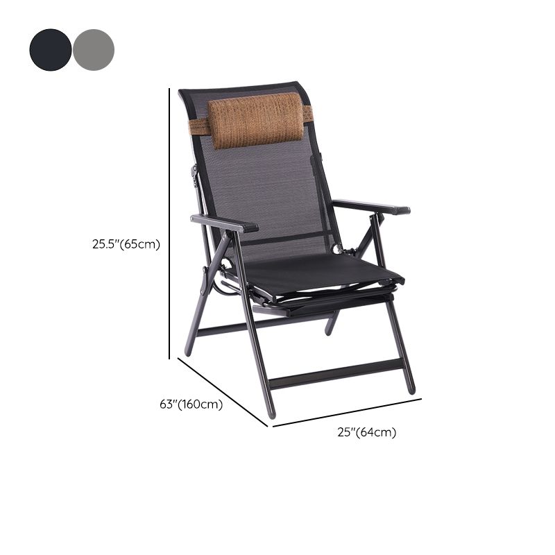 Modern Metal Single Ergonimic Recliner with Pillow Adjustable Solid Color Clearhalo 'Chairs & Seating' 'furn' 'furn_recliners' 'Furniture' 'Living Room Furniture' 'Recliners' 1200x1200_61c01d3b-27b5-4259-9610-54d33b363aae