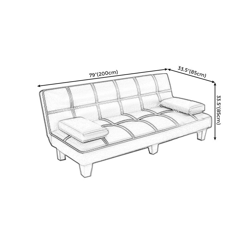Contemporary Armless Sectional Leather Tufted Convertible Sofa for Living Room Clearhalo 'furn' 'furn_sectionals' 'Furniture' 'furniture_sectionals' 'Living Room Furniture' 'Sectionals' 1200x1200_61c33179-e90a-42f3-991a-ab5d9b68d617