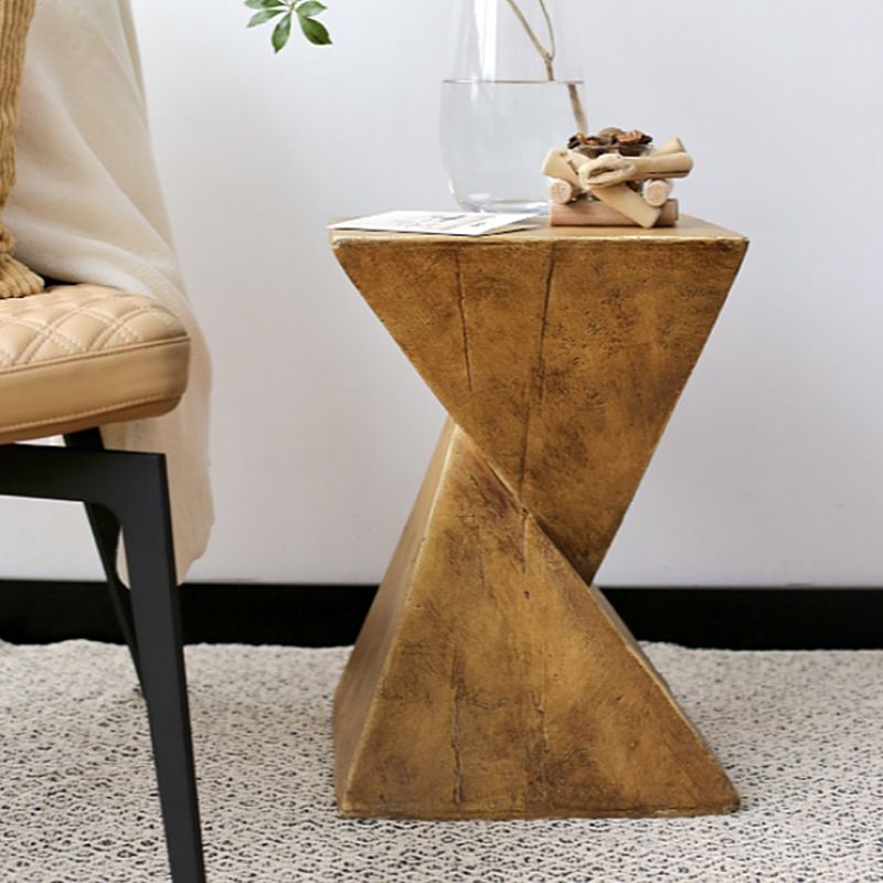 Tavolo da angolo contemporaneo da 12 "tavolo quadrata laterale in legno in difficoltà