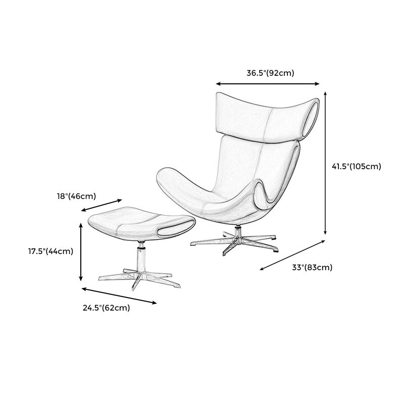 Silla de silla de cuero de color sólido para el dormitorio/sala de estar