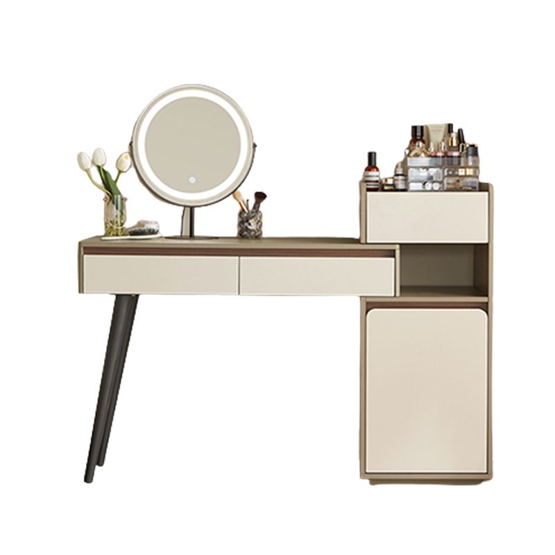 Contemporary With Drawer Wood Lighted Mirror Bedroom Dressing Table Clearhalo 'Bedroom Furniture' 'furn' 'furn_makeup_vanities' 'Furniture' 'Makeup Vanities' 'makeup_vanities' 1200x1200_61c5478e-3ff2-479d-b233-546e2678336d