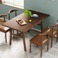 Nordic Wood Dining Table Dining Rectangle Table with Metal Legs Clearhalo 'Dining Tables & Seating' 'Dining Tables' 'dining_table' 'furn' 'furn_dining_table' 'Furniture' 'Kitchen & Dining Furniture' 1200x1200_61c96955-5293-4e80-82b6-c5e1527ed2de