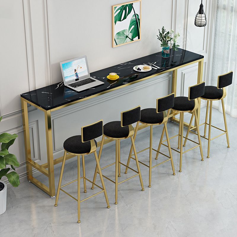 White Bar Table Traditional Luxury Rectangle Bar Table with Trestle Base Clearhalo 'Bar Furniture' 'Bar Tables' 'bar_tables' 'Furniture' 'furniture_bar_tables' 'Kitchen & Dining Furniture' 1200x1200_61ca11d8-96cf-4397-acd9-f85144fc95f0