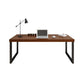 Vast hout rechthoekig kantoor bureau sleeënbasis 29.53 "Tall Writing Desk