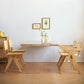 Modern Rectangle Wood Dining Table 1/3/5 Pieces Dining Set for Dining Room