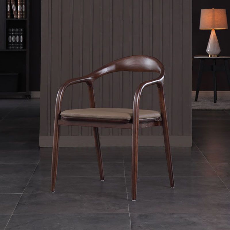 Traditional Solid Back Wood Chair Kitchen Dining Open Back Arm Chairs Set Clearhalo ' kitchen&dining_furn' 'Dining Chairs' 'Dining Tables & Seating' 'dining_chair' 'furn' 'furn_dining_chair' 'Furniture' 'furniture_dining_chair' 'Kitchen & Dining Furniture' 'kitchen' 1200x1200_61cb42c5-936a-4c53-92d6-8d698ca22990