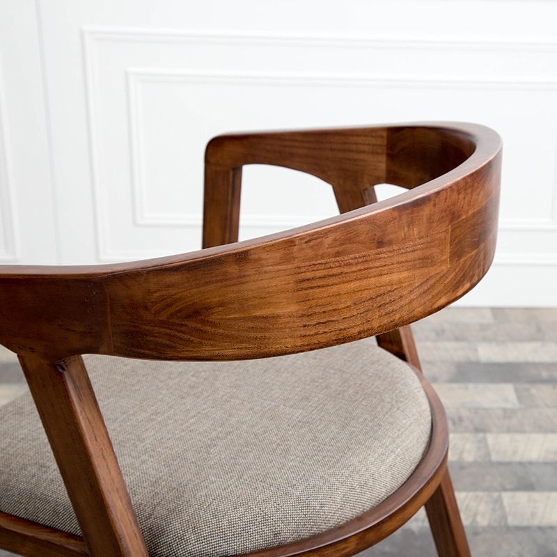 Dining Room Arm Dining Chair Home Pine Wood Open Back Dining Chair Clearhalo 'Dining Chairs' 'Dining Tables & Seating' 'dining_chair' 'furn' 'furn_dining_chair' 'Furniture' 'Kitchen & Dining Furniture' 1200x1200_61cb43b8-ec66-4108-b85f-31c52e26f31f