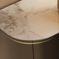 Glam Metal Console Accent Table Golden Console Sofa Table for Hall
