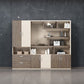 Engineered Wood File Cabinet Contemporary Vertical Cabinet with Storage