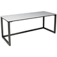 Industrial Grey Writing Desk Marble Office Desk with Metal Legs Clearhalo 'furn' 'furn_office_desk' 'Furniture' 'Office Desks' 'Office Furniture' 'office_desk' 1200x1200_61ce9cbc-8cb9-4364-b4f3-78fdd661a12b