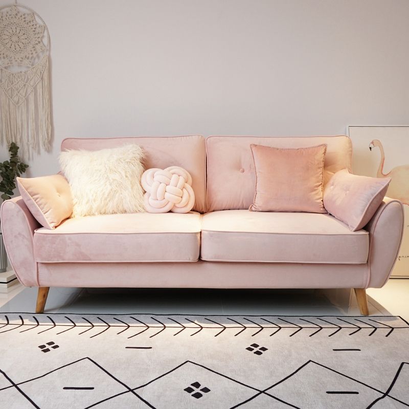 Pillow Top Arm Sofa with Tufted Back for Apartment 35.43" Wide