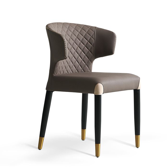 Minimalist Style Leather Dining Side Chair Wingback Armless Dining Chair Clearhalo 'Dining Chairs' 'Dining Tables & Seating' 'dining_chair' 'furn' 'furn_dining_chair' 'Furniture' 'furniture_dining_chair' 'Kitchen & Dining Furniture' 1200x1200_61cf7c98-2856-45f7-839c-42c3230ea721
