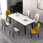 Dining Room Set Nordic Sintered Stone Rectangular Dining Table with Trestle Base Clearhalo 'Dining Room Sets' 'Dining Tables & Seating' 'dining_room_set' 'furn' 'furn_dining_room_set' 'Furniture' 'furniture_dining_room_set' 'Kitchen & Dining Furniture' 'kitchen&dining_furn' 'kitchen' 1200x1200_61cfe25f-954b-4ffd-a7e8-3f54d2b54fb1