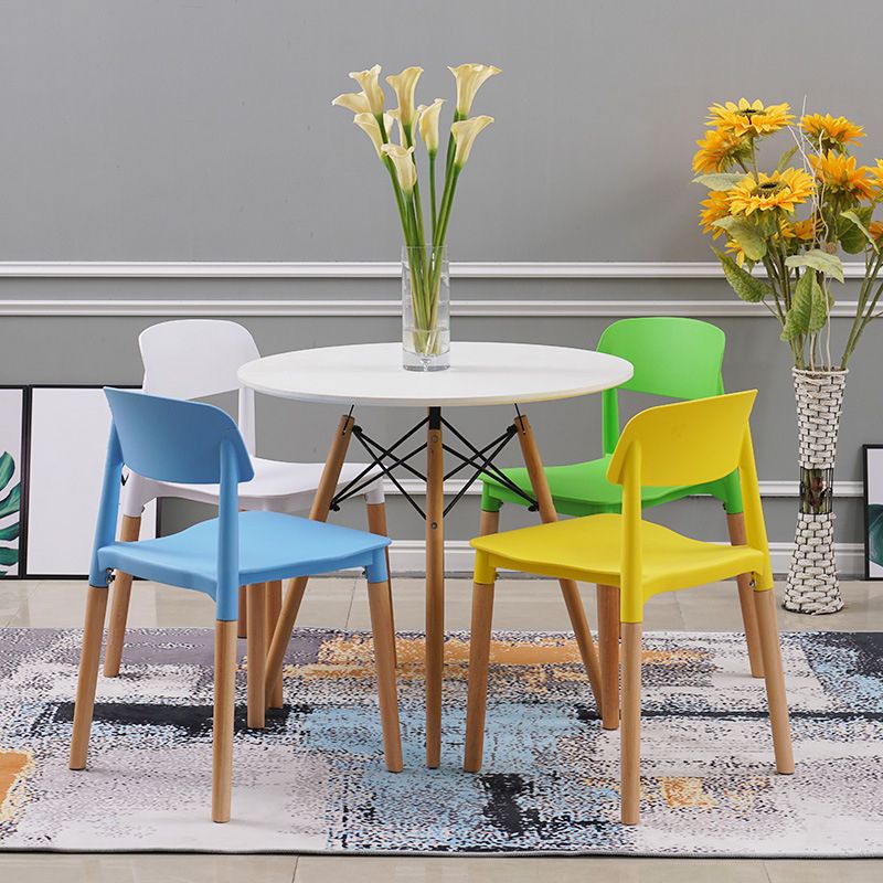 Wood Scandinavian Kitchen Dining Room Chair Open Back Side Chair Clearhalo 'Dining Chairs' 'Dining Tables & Seating' 'dining_chair' 'furn' 'furn_dining_chair' 'Furniture' 'furniture_dining_chair' 'Kitchen & Dining Furniture' 1200x1200_61d110c0-4520-4bbd-9d7e-23e0001a5081