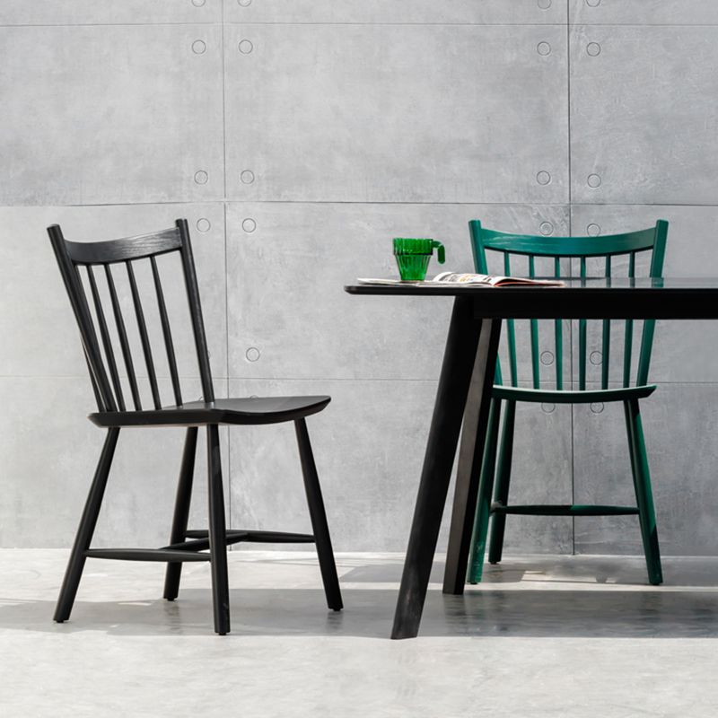 Minimalist Style Wood Dining Side Chair Windsor Back Side Single Chair for Home Use Clearhalo ' kitchen&dining_furn' 'Dining Chairs' 'Dining Tables & Seating' 'dining_chair' 'furn' 'furn_dining_chair' 'Furniture' 'furniture_dining_chair' 'Kitchen & Dining Furniture' 'kitchen' 1200x1200_61d188a4-9658-4dc3-b9c2-78ba32711c27