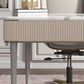 Escritorio de escritura rectangular de glamour Desk de oficina de piedra con 2/3 cajones