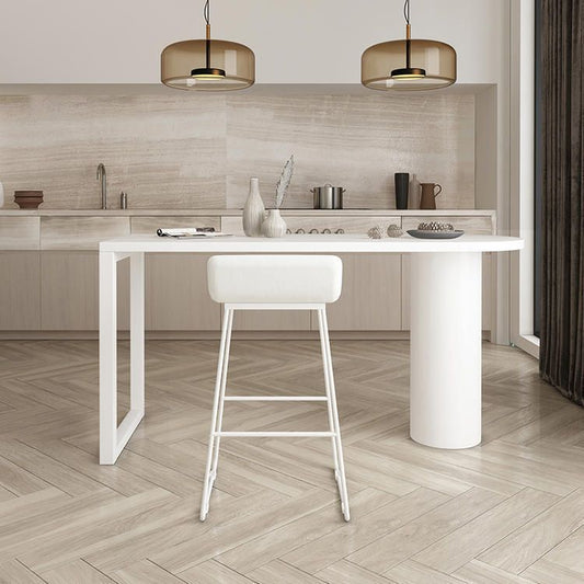 Simple 42-inch Height Bar Table Wood Top Bar Table, for Living Room Clearhalo 'Bar Furniture' 'Bar Tables' 'bar_tables' 'furn' 'furn_bar_tables' 'Furniture' 'furniture_bar_tables' 'Kitchen & Dining Furniture' 1200x1200_61d24eef-7a96-49c4-ad39-8767b8903dd7