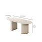 Modern Stone Dining Table White Double Pedestal Base Table for Dining Room Clearhalo 'Dining Tables & Seating' 'Dining Tables' 'dining_table' 'furn' 'furn_dining_table' 'Furniture' 'Kitchen & Dining Furniture' 1200x1200_61d2d69c-8d57-4c66-9dee-7ef6706bf75d