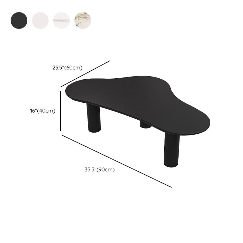 Contemporary Stone Geometric Coffee Table 3 Legs Coffee Cocktail Table Clearhalo 'Coffee & Accent Tables' 'Coffee Tables' 'coffee_tables' 'furn' 'furn_coffee_tables' 'Furniture' 'Living Room Furniture' 1200x1200_61d2eb0a-2312-44bd-ad68-afeea2252a6e