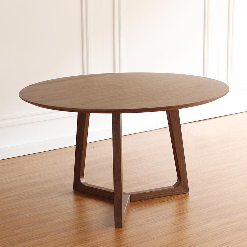 Modern Oak Solid Wood Table Round Dining Table with Wooden Pedestal Base Clearhalo ' dining_table' 'Dining Tables & Seating' 'Dining Tables' 'furn' 'furn_dining_table' 'Furniture' 'furniture_dining_table' 'Kitchen & Dining Furniture' 'kitchen&dining_furn' 'kitchen' 'kitchen_dining_table' 1200x1200_61d3372b-cea3-4c8b-b268-58a9ea369b2c