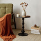 Metal 20.47" Tall Side Table Pedestal Sofa Side Accent Table