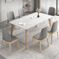 Ensemble de salle à manger contemporain, table à manger rectangulaire avec chaises rembourrées, 1/2/5/7 pièces