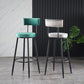 Industrial Metal Footrest Bar Chair Round Upholstered Bar Stool Clearhalo 'Bar Furniture' 'Bar Stools' 'bar_stools' 'furn' 'furn_bar_stools' 'Furniture' 'Kitchen & Dining Furniture' 1200x1200_61d6788b-60c8-468b-8545-171b215f0562