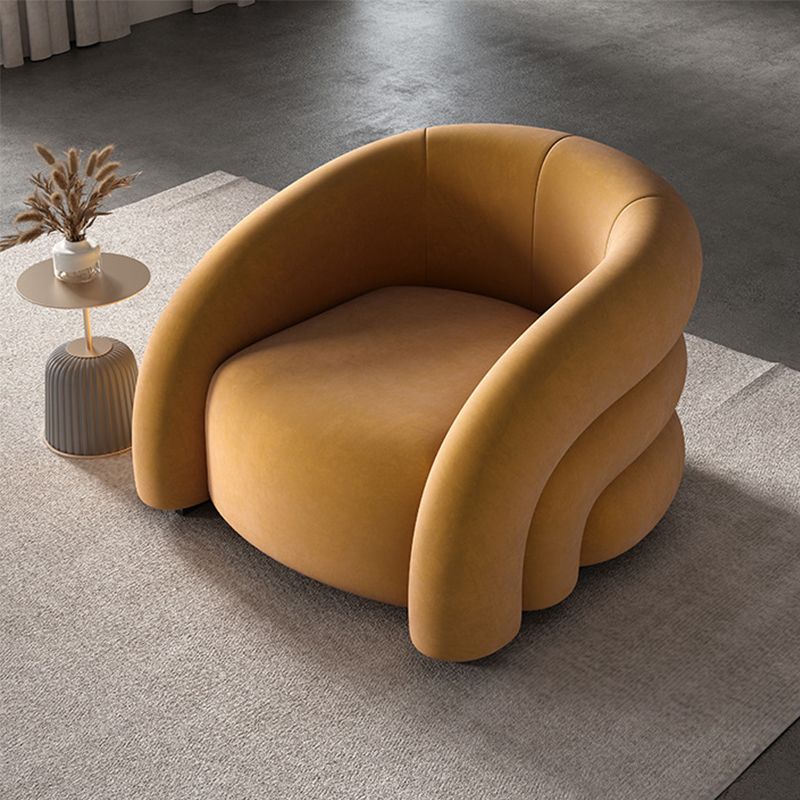 Nordic Style with Armrest Fabric Armrest Fixed Backrest Accent Chair Clearhalo 'Accent Chairs' 'accent_chairs' 'Chairs & Seating' 'furn' 'furn_accent_chairs' 'Furniture' 'Living Room Furniture' 1200x1200_61d67be0-bdb0-427d-9cfe-c93b62263364