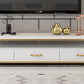 Open Storage Media Console Glam TV Stand Console with Drawers Clearhalo 'furn' 'furn_tv_stands_entertainment_centers' 'Furniture' 'Living Room Furniture' 'TV Stands & Entertainment Centers' 'TV Stands & Media Storage Furniture' 'tv_stands_entertainment_centers' 1200x1200_61d7267f-b2fa-4927-9910-589916f1b3c6