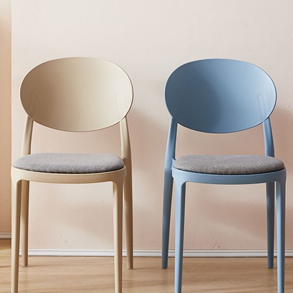 Contemporary Plastic Side Chair Open Back Kitchen Dining Room Chair Clearhalo 'Dining Chairs' 'Dining Tables & Seating' 'dining_chair' 'furn' 'furn_dining_chair' 'Furniture' 'furniture_dining_chair' 'Kitchen & Dining Furniture' 1200x1200_61d80b11-1144-4503-84c2-c04c6ee3006b