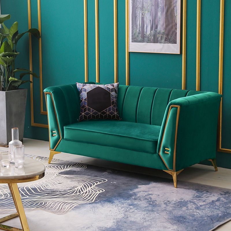 Sofá de almohada cosida contemporánea con brazo de esmoquin para apartamento